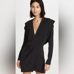 IRO Nahilda Dress in Black SZ 34 MSRP $395